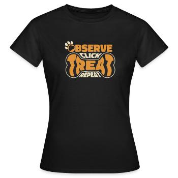 Dog trainer Dog trainer - Women's T-Shirt - black - Front - AI Model Female 172 dark (172cm)