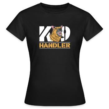 Dresseur de chiens Dresseur de chiens - T-shirt Femme - noir - Devant - AI Model Female 172 dark (172cm)