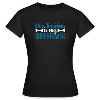 Dog Trainer Dog Trainer - Women's T-Shirt - black - Front - AI Model Female 172 dark (172cm)
