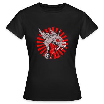 Super Bête rétro de la crypte Halloween - T-shirt Femme - noir - Devant - AI Model Female 172 dark (172cm)