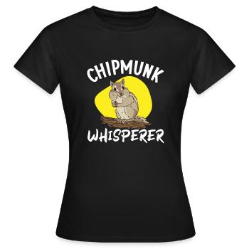 Chipmunk Rodent Gift - Women's T-Shirt - black - Front - AI Model Female 172 dark (172cm)
