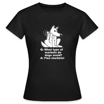 Dog Trainer Dog Trainer - Women's T-Shirt - black - Front - AI Model Female 172 dark (172cm)