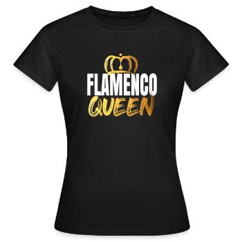 Flamenco - T-shirt Femme - noir - Devant - AI Model Female 172 dark (172cm)
