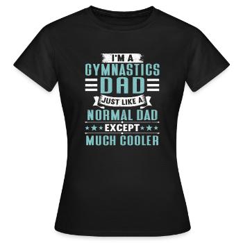 Akrobat Turner Gymnastik Turnen Tumbling - Frauen T-Shirt - Schwarz - Vorne - AI Model Female 172 dark (172cm)