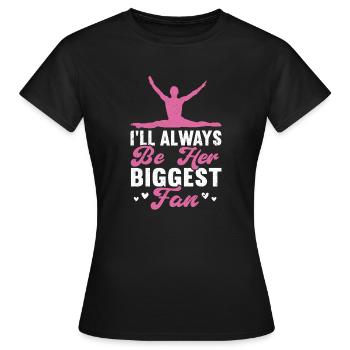 Akrobat Turner Gymnastik Turnen Tumbling - Frauen T-Shirt - Schwarz - Vorne - AI Model Female 172 dark (172cm)