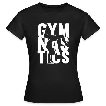 Akrobat Turner Gymnastik Turnen Tumbling - Frauen T-Shirt - Schwarz - Vorne - AI Model Female 172 dark (172cm)
