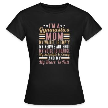 Akrobat Turner Gymnastik Turnen Tumbling - Frauen T-Shirt - Schwarz - Vorne - AI Model Female 172 dark (172cm)