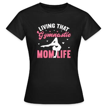 Akrobat Turner Gymnastik Turnen Tumbling - Frauen T-Shirt - Schwarz - Vorne - AI Model Female 172 dark (172cm)