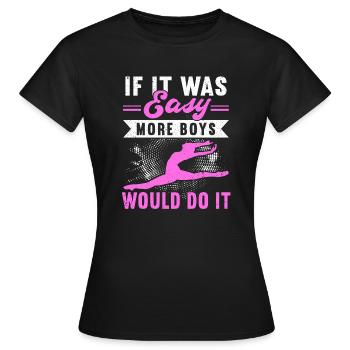 Akrobat Turner Gymnastik Turnen Tumbling - Frauen T-Shirt - Schwarz - Vorne - AI Model Female 172 dark (172cm)