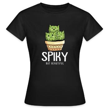 Cactus Jardin Cactus - T-shirt Femme - noir - Devant - AI Model Female 172 dark (172cm)