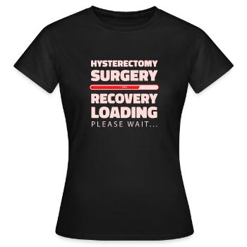 Survivants de l’hystérectomie - T-shirt Femme - noir - Devant - AI Model Female 172 dark (172cm)