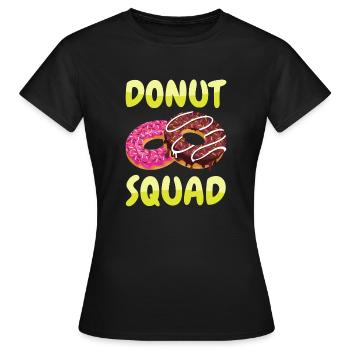 Donut Squad - T-shirt Femme - noir - Devant - AI Model Female 172 dark (172cm)