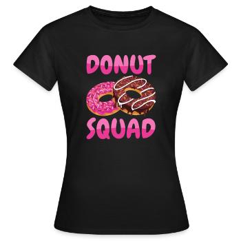 Donut Squad - T-shirt Femme - noir - Devant - AI Model Female 172 dark (172cm)