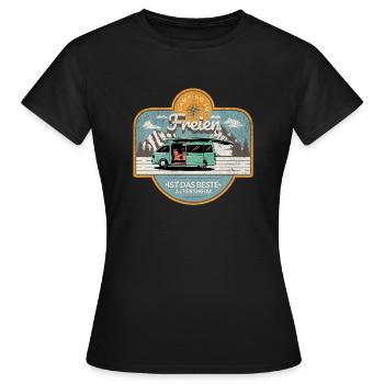 Camping Im Freien Ist Das Bessere Altersheim - Frauen T-Shirt - Schwarz - Vorne - AI Model Female 172 dark (172cm)