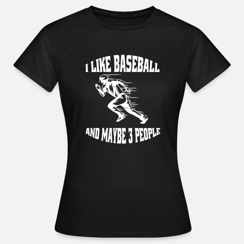 Baseball Baseball Game Gift Baseball Lovers - Women's T-Shirt - black
