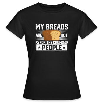 Drôle de boulanger - T-shirt Femme - noir - Devant - AI Model Female 172 dark (172cm)