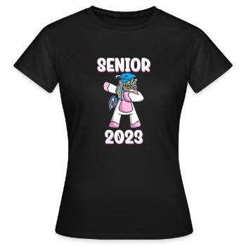 Senior 2023 Dabbing Dab de 2023 Seniors Graduation - T-shirt Femme - noir - Devant - AI Model Female 172 dark (172cm)