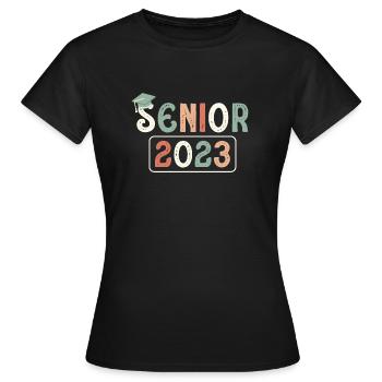 Senior 2023 Dabbing Dab de 2023 Seniors Graduation - T-shirt Femme - noir - Devant - AI Model Female 172 dark (172cm)