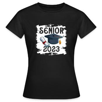 Senior 2023 Dabbing Dab de 2023 Seniors Graduation - T-shirt Femme - noir - Devant - AI Model Female 172 dark (172cm)
