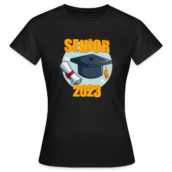 Senior 2023 Dabbing Dab de 2023 Seniors Graduation - T-shirt Femme - noir - Devant - AI Model Female 172 dark (172cm)