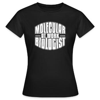Biology Biologist Molecular biologist - Women's T-Shirt - black - Front - AI Model Female 172 dark (172cm)
