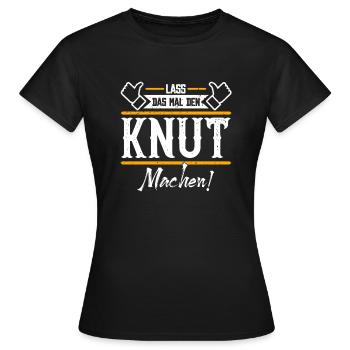 Knut Geschenkidee Geschenk Geburtstag - Frauen T-Shirt - Schwarz - Vorne - AI Model Female 172 dark (172cm)