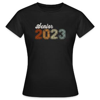 Senior 2023 Dabbing Dab de 2023 Seniors Graduation - T-shirt Femme - noir - Devant - AI Model Female 172 dark (172cm)