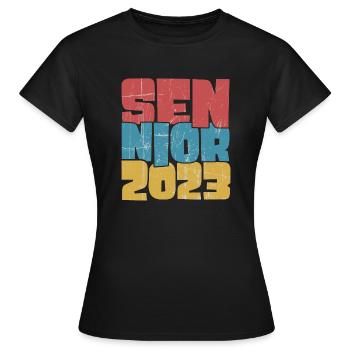 Senior 2023 Dabbing Dab de 2023 Seniors Graduation - T-shirt Femme - noir - Devant - AI Model Female 172 dark (172cm)