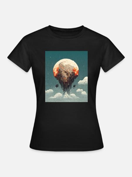 Pixel Planet Sandbox - Women's T-Shirt - black