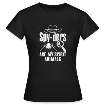 Espion détective privé enquêteur Détective Cadeau - T-shirt Femme - noir - Devant - AI Model Female 172 dark (172cm)