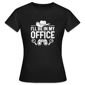 Spion Privatdetektiv Ermittler Detektiv Geschenk - Frauen T-Shirt - Schwarz - Vorne - AI Model Female 172 dark (172cm)