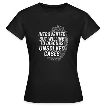 Espion détective privé enquêteur Détective Cadeau - T-shirt Femme - noir - Devant - AI Model Female 172 dark (172cm)
