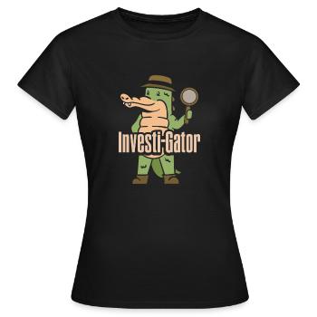Espion détective privé enquêteur Détective Cadeau - T-shirt Femme - noir - Devant - AI Model Female 172 dark (172cm)