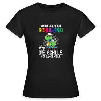 Ich Bin Jetzt Ein Schulkind Schüler Erstklässler - Frauen T-Shirt - Schwarz - Vorne - AI Model Female 172 dark (172cm)