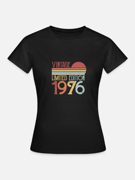 1976 Limited Edition - Dame-T-shirt - sort