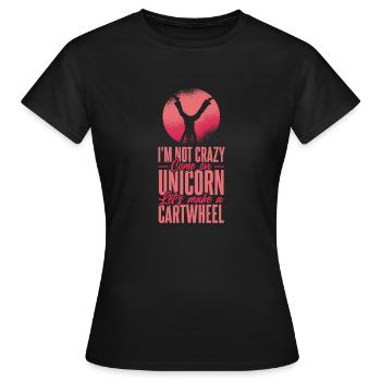 Turnen Turner - Frauen T-Shirt - Schwarz - Vorne - AI Model Female 172 dark (172cm)