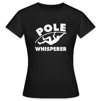 Fun Pole Vault Pole Vault - Women's T-Shirt - black - Front - AI Model Female 172 dark (172cm)