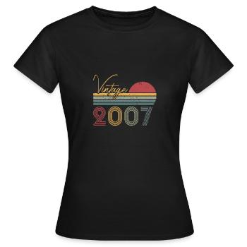 2007 Limited Edition - Frauen T-Shirt - Schwarz - Vorne - AI Model Female 172 dark (172cm)