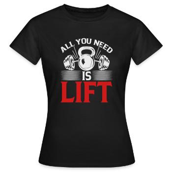 Training - Frauen T-Shirt - Schwarz - Vorne - AI Model Female 172 dark (172cm)