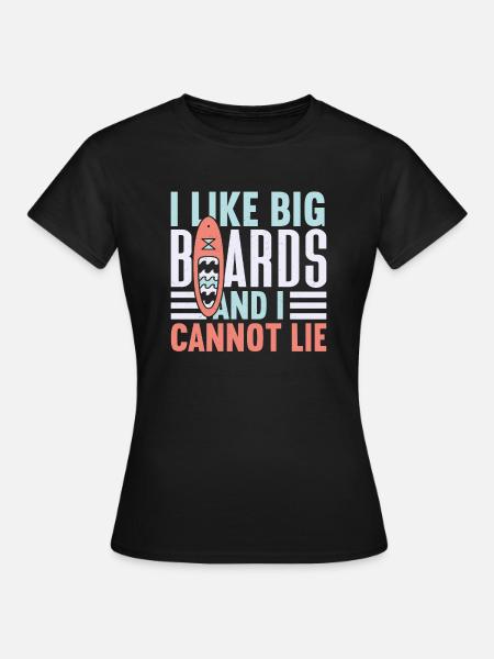 SUP Paddle Board Paddleboarding - Frauen T-Shirt - Schwarz
