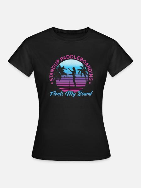 SUP Paddle Board Paddleboarding - Frauen T-Shirt - Schwarz