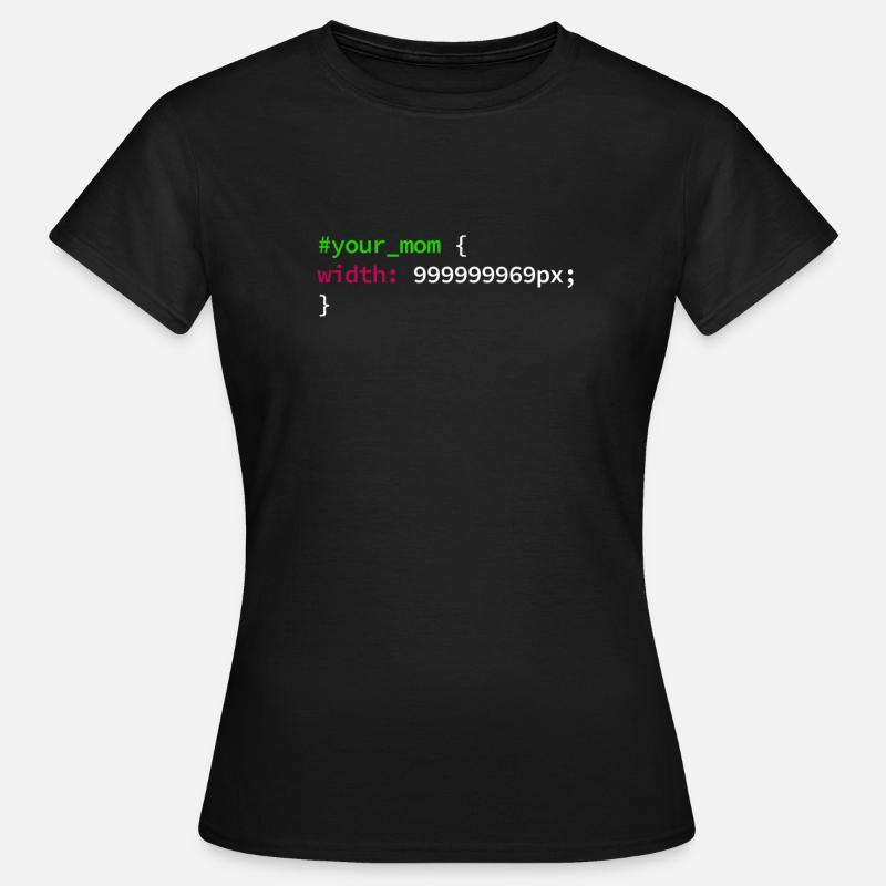 Web und CSS Programmierer Developer Coding Code - Frauen T-Shirt - Schwarz