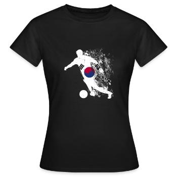 Coupe du monde de l’équipe nationale de Corée du Sud - T-shirt Femme - noir - Devant - AI Model Female 172 dark (172cm)