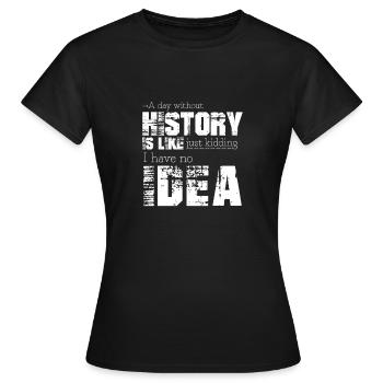 Geschichte - Frauen T-Shirt - Schwarz - Vorne - AI Model Female 172 dark (172cm)