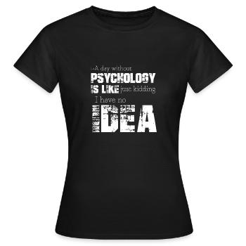 Psychologie - T-shirt Femme - noir - Devant - AI Model Female 172 dark (172cm)