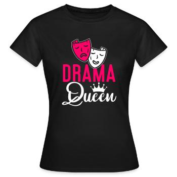 Actrice Drame Broadway Musical Theater - T-shirt Femme - noir - Devant - AI Model Female 172 dark (172cm)