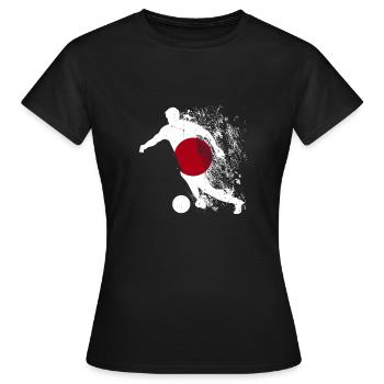 Équipe nationale du Japon - T-shirt Femme - noir - Devant - AI Model Female 172 dark (172cm)