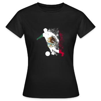 Coupe du monde de l’équipe nationale du Mexique - T-shirt Femme - noir - Devant - AI Model Female 172 dark (172cm)