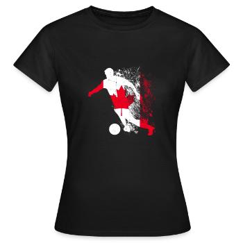 de l’équipe nationale du Canada - T-shirt Femme - noir - Devant - AI Model Female 172 dark (172cm)