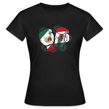Humorvolles Boxen Mexikanisches Sparring Kickboxen - Frauen T-Shirt - Schwarz - Vorne - AI Model Female 172 dark (172cm)